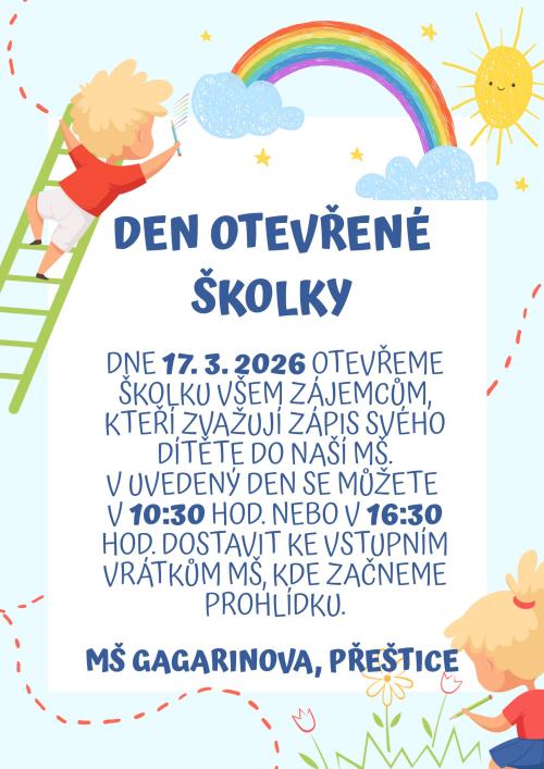 Den otevřené školky 17. 3. 2026 1
